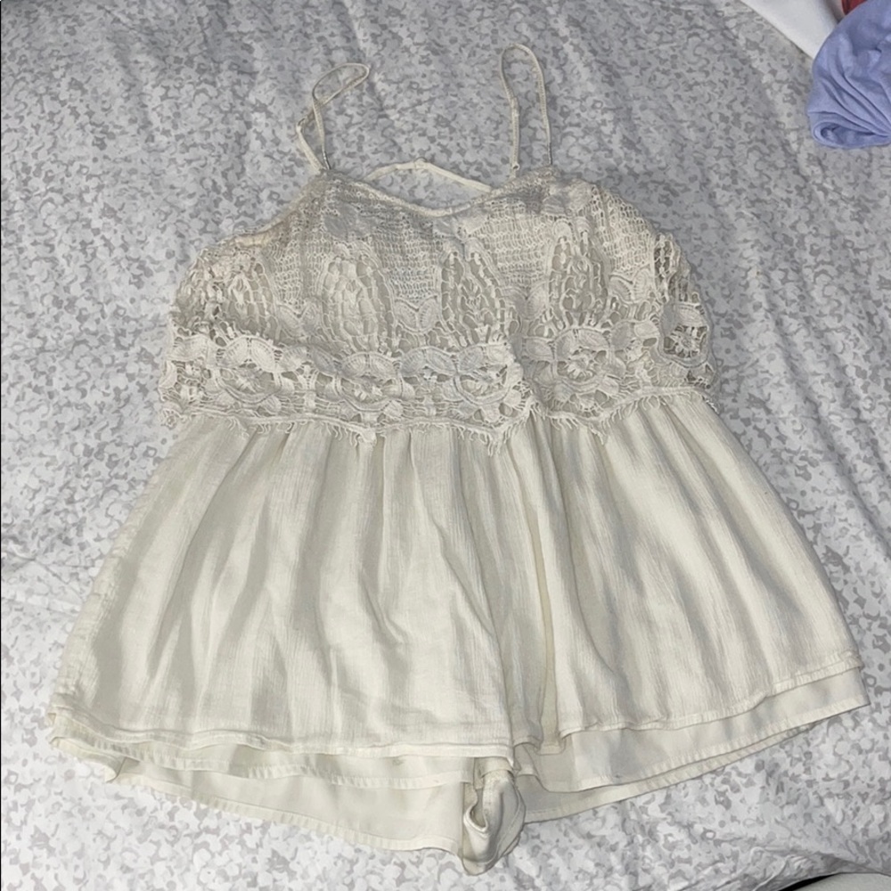 White cream romper M